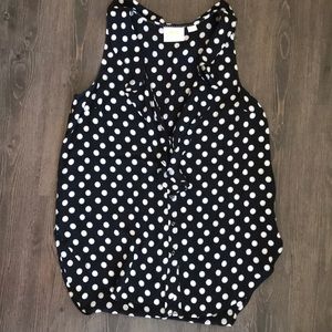 SOLDAnthropologie: Maeve Polka Dot Ruffle Top